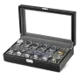 Ditur Horlogebox 12 horloges Zwart Kunstleer DIT0000236