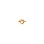 Jane Kønig Big Tied Heart Stud Enkele Oorbel Verguld Zilver BTHS-AW25-G