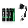 Battery Coast AAA / LR03 Batterij 4 Pcs. Rechargable 100047535