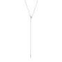 Jane Kønig Half Moon NO. 2 Tie Necklace Halsketting Roestvrij staal HMTN-AW26-SS-S