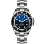 OceanX Sharkmaster 1000 SMS1012 horloge met een Blauw wijzerplaat en een horlogekast met een diameter van 44 mm en een Metalen Band in het Zilver
