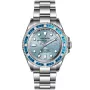 OceanX Sharkmaster 1000 Limited Edition SMS1048 horloge met een Blauw wijzerplaat en een horlogekast met een diameter van 44 mm en een Metalen Band in het Zilver