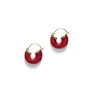 ANNI LU Petit Swel Hoop Bright Oorbellen Verguld Messing 241-30-78