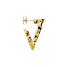 Jane Kønig Bruised Triangle Enkele Oorbel Verguld Zilver BTH-SS23-G