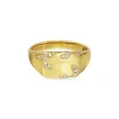 Jane Kønig Iced Signet Ring Verguld Zilver EBISR-XJK23-G