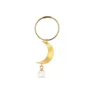 Jane Kønig Half Moon Enkele Oorbel Verguld Zilver HMCP-XJK24-1-G