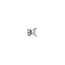 Jane Kønig Small Half Moon Enkele Oorbel Zilver JKSHMSF18-S