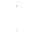 Jane Kønig Night Star Chain Enkele Oorbel Zilver NSCE-AW24-S